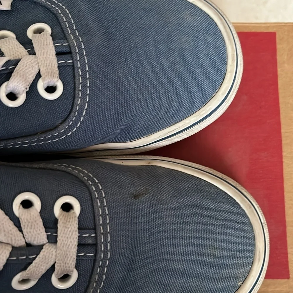 Navy Blue Authentic Vans - Picture 2 of 5